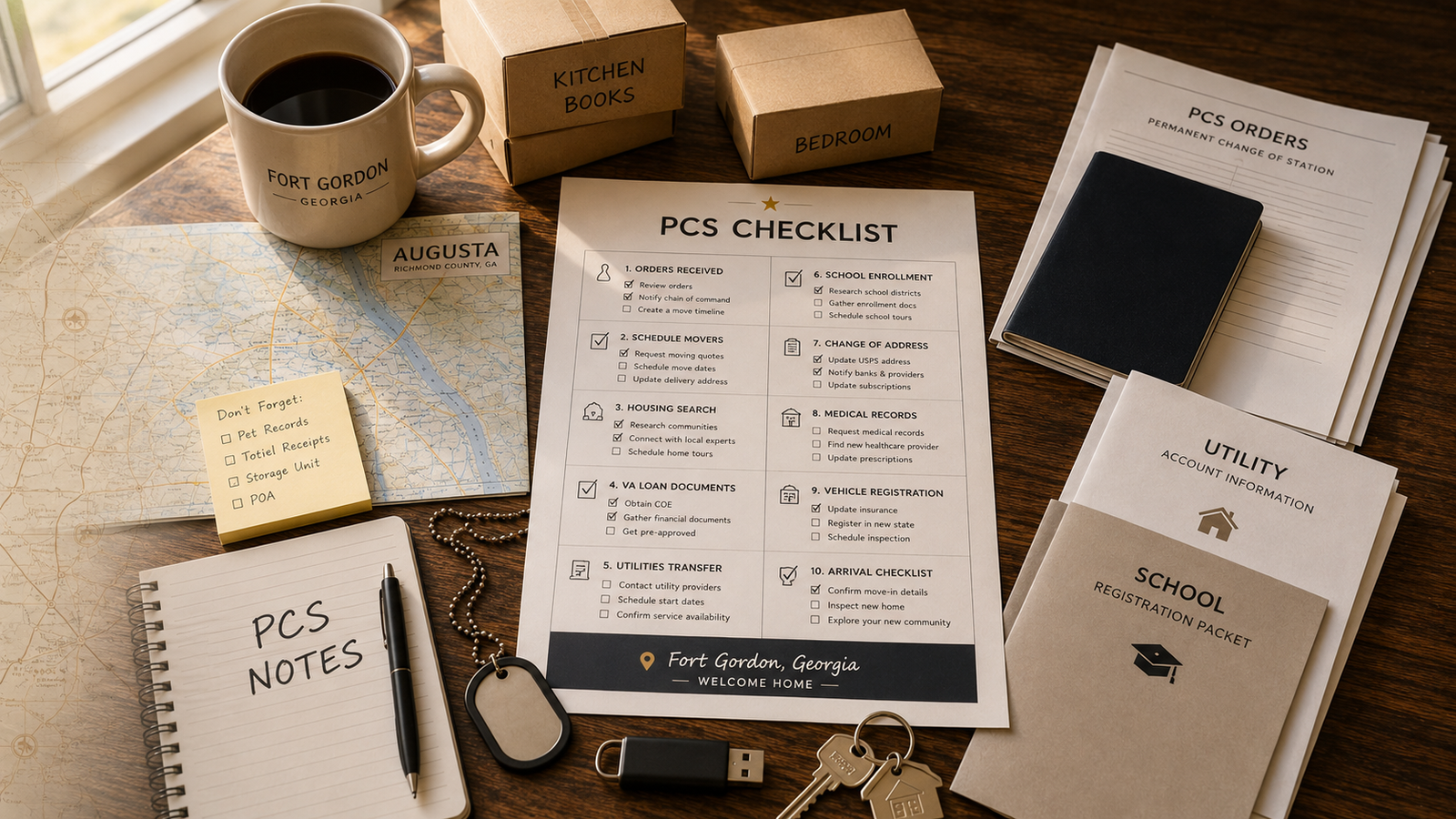 Printable PCS checklist and military relocation planning guide