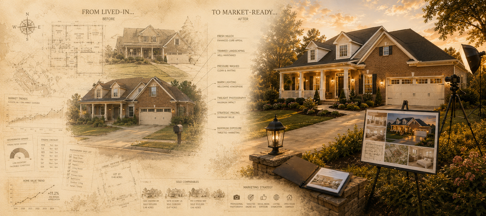 A well-maintained home exterior ready to list for sale